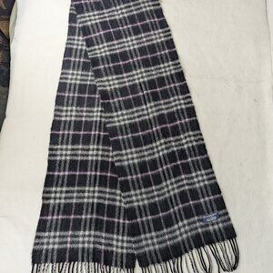 Burberry Nova Plaid Cashmere Scarf Black | Unisex | Luxury Essential | Fast Ship
